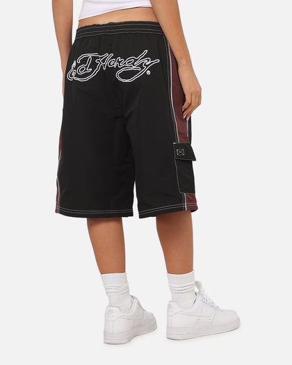 Ed Hardy Fury Shorts Plum/Black
