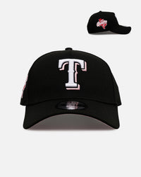 New Era Texas Rangers 'Black And Pink' 9FORTY A-Frame Snapback Black/Pink