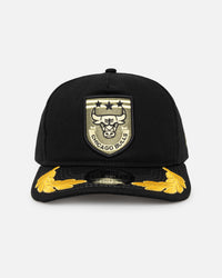 New Era Chicago Bulls 'Military Patch' Pre-Curved Golfer Snapback Black