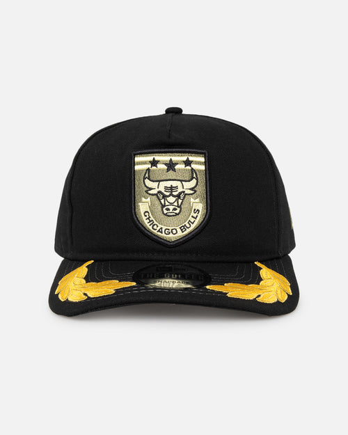 New Era Chicago Bulls 'Military Patch' Pre-Curved Golfer Snapback Black