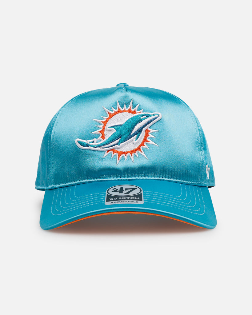 NWT \'47 Brand Miami Dolphins Women\'s Silver Satin Snapback Rope Hat Blue UV Women Miami Dolphins NFL Fan Cap, Hats for sale | eBay main image 4