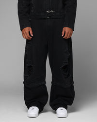 Loiter Thrasher Pants Washed Black