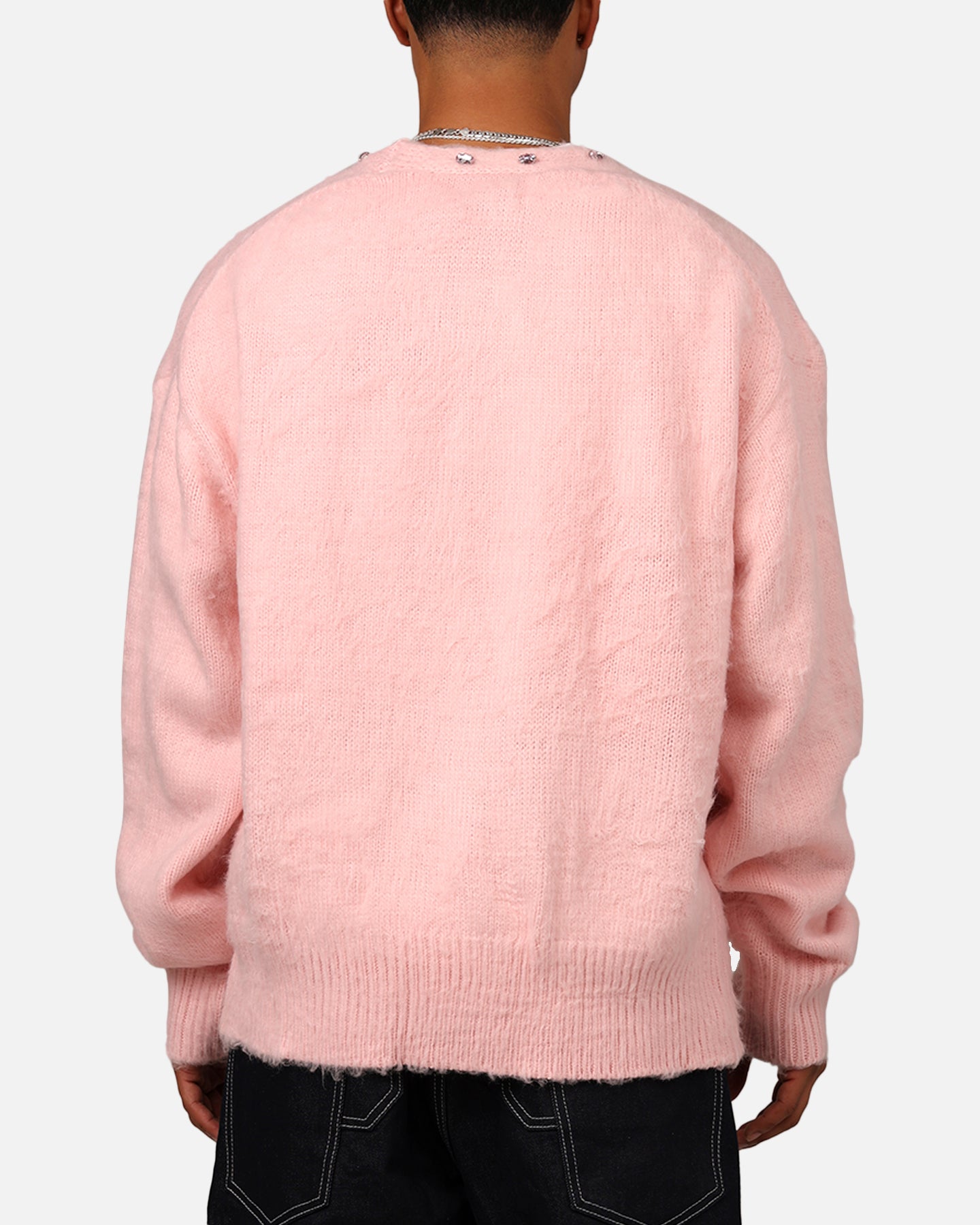 Munsingwear セーター MEMVJL03 ピンク M MNML Sky Jewelled Cardigan