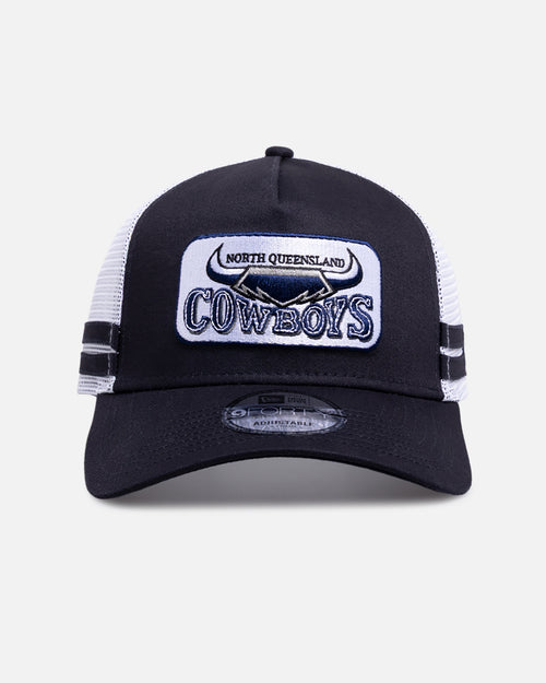 New Era North Queensland Cowboys 'NRL 26 Retro Trucker' 9FORTY A-Frame Snapback Original Team Colours