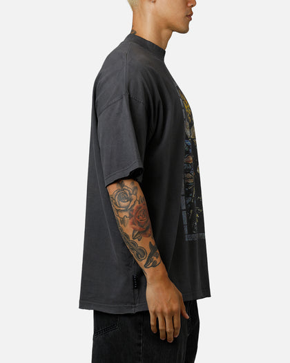 Saint Morta Kingdomcome Boxy T-Shirt Washed Charcoal