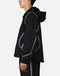 Loiter Hybrid Tek Windbreaker Black