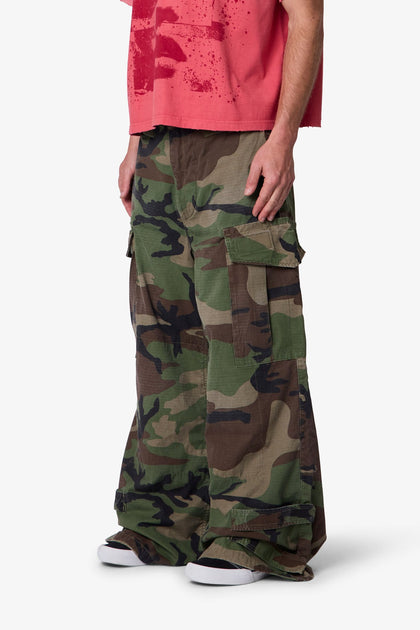 MNML Military Rave Cargo Pants Camo