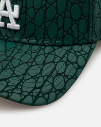 New Era Los Angeles Dodgers 'Croc Skin 2.0' 9FORTY A-Frame Snapback Dark Green