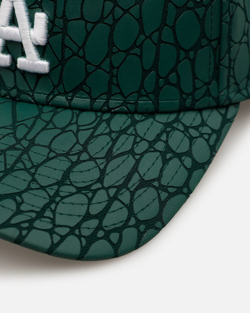New Era Los Angeles Dodgers 'Croc Skin 2.0' 9FORTY A-Frame Snapback Dark Green