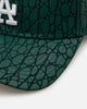 New Era Los Angeles Dodgers 'Croc Skin 2.0' 9FORTY A-Frame Snapback Dark Green