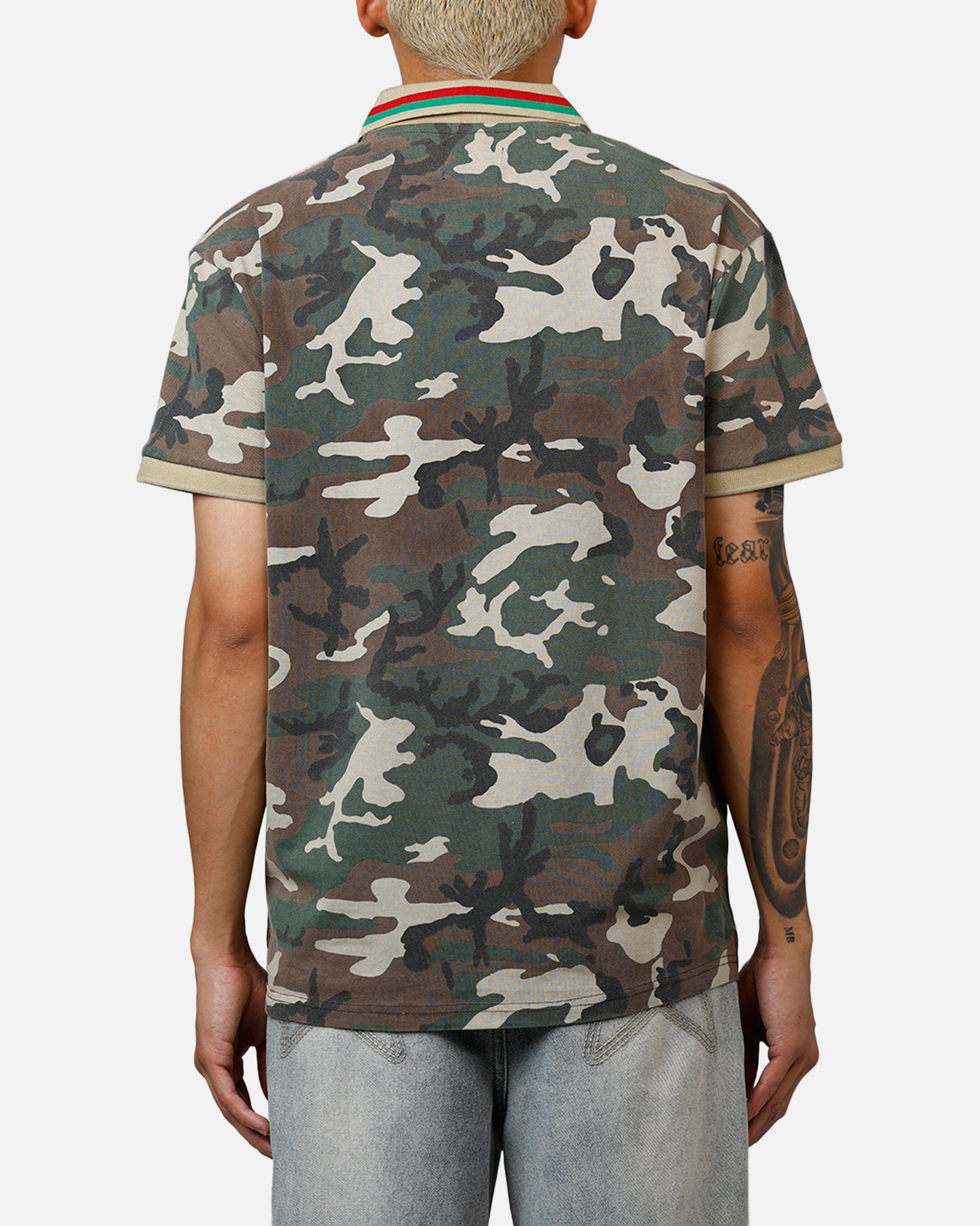 XXIII Printed Polo Shirt Washed Camo | Culture Kings US