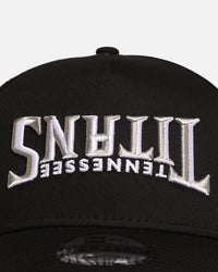 New Era Tennessee Titans 'Upside Down Logo' 9FORTY A-Frame Snapback Black