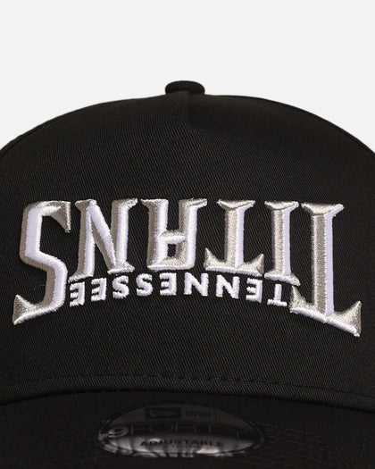 New Era Tennessee Titans 'Upside Down Logo' 9FORTY A-Frame Snapback Black