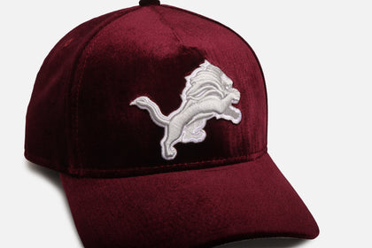 New Era Detroit Lions 'Velvet Dreams' 9FORTY A-Frame Snapback Burgundy