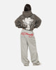Ed Hardy Sacred Heart Hoodie Washed Charcoal