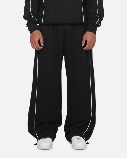 New Era Wide Leg Trackpants Black