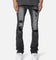 MNML X635 Ripped Flare Denim Jeans Black