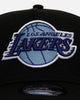 New Era Los Angeles Lakers 'Black And Sky Blue' 9FORTY A-Frame Snapback Black/Sky Blue