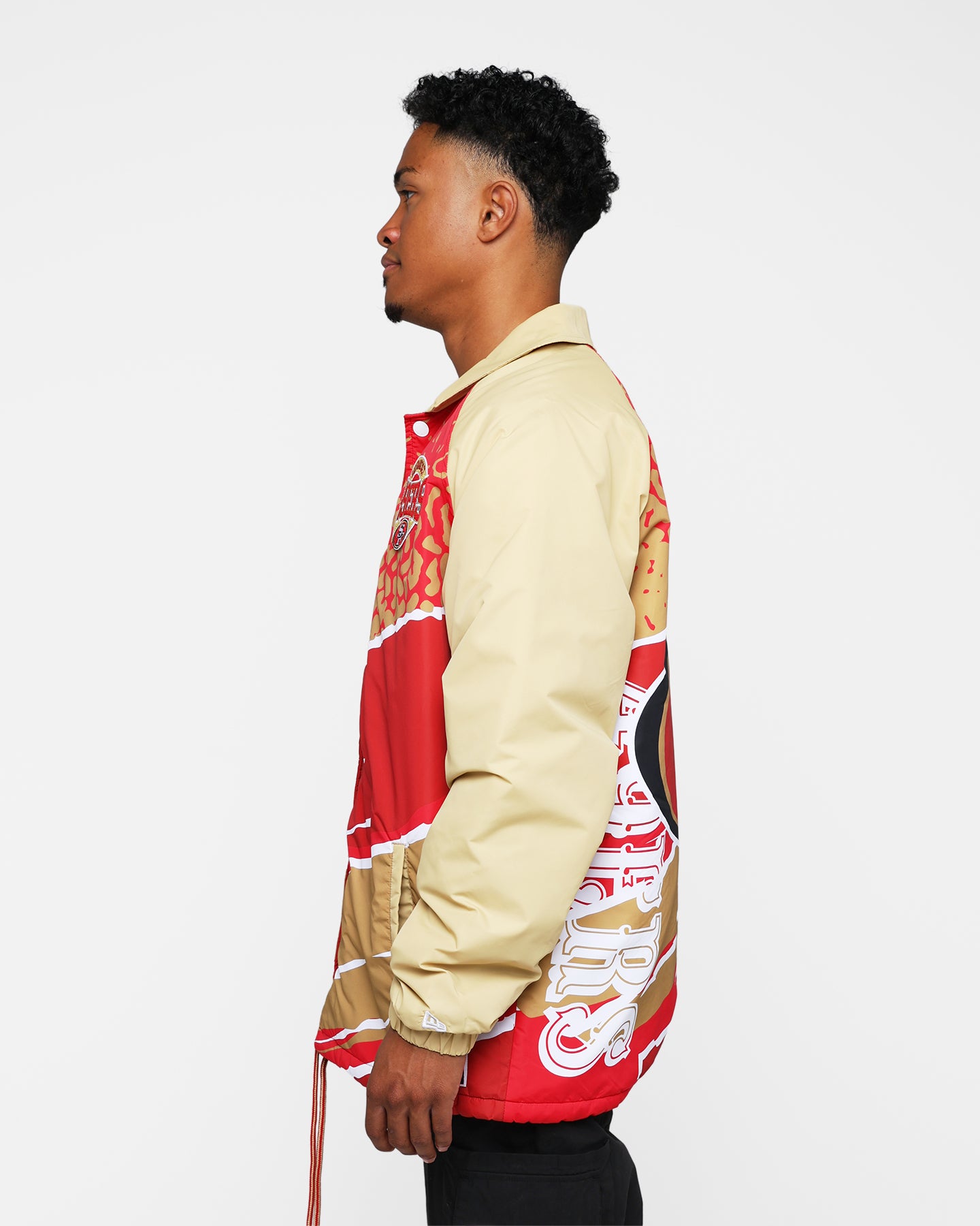 New Era San Francisco 49ers Coach Jacket Red | Culture Kings US