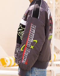 Loiter Racer Motor Jacket Charcoal