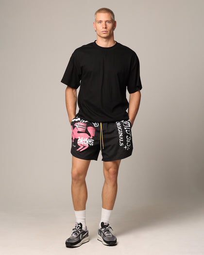 Loiter Rodeo Walk Shorts Black