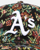 New Era Oakland Athletics 'Black Floral Tapestry' 9FORTY A-Frame Trucker Snapback Tapestry