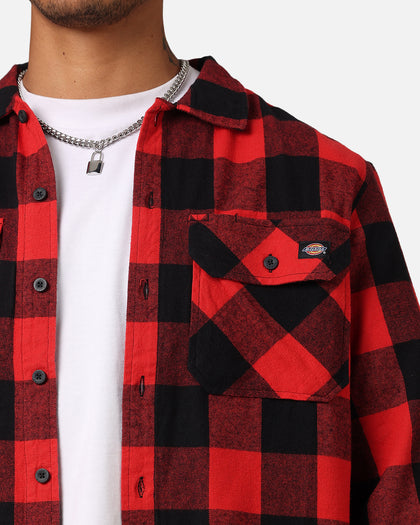 Dickies Sacramento Flannel Shirt Red