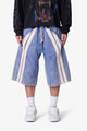 MNML Ultra Baggy Stripe Twill Short Blue
