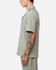 XXIII Pleated Button Up Shirt Olive