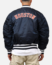 New Era X Alpha Series X MLB Houston Astros MA-1 Bomber Jacket Navy