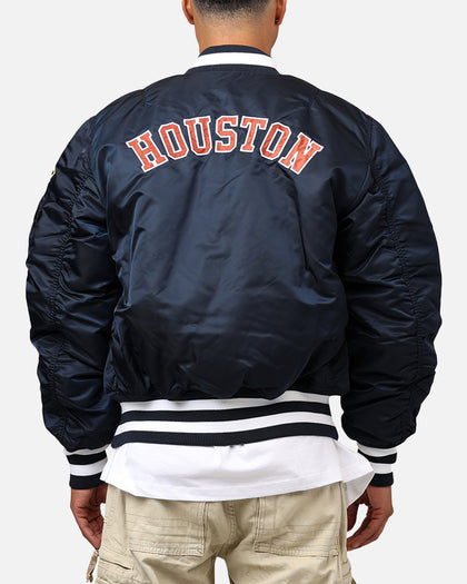 New Era X Alpha Series X MLB Houston Astros MA-1 Bomber Jacket Navy