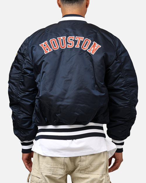 New Era X Alpha Series X MLB Houston Astros MA-1 Bomber Jacket Navy