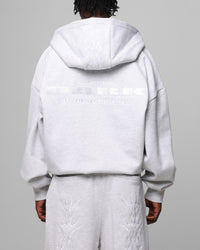 Loiter Blood Born Zip Hoodie Grey Marle