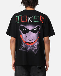 American Thrift X DC Batman The Joker Scars Heavy T-Shirt Black