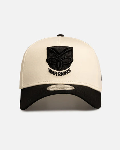New Era New Zealand Warriors 'Chrome Black' 9FORTY A-Frame Snapback White/Black