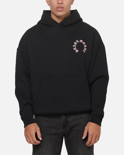 Saint Morta Worldwide Boxy Hoodie Black