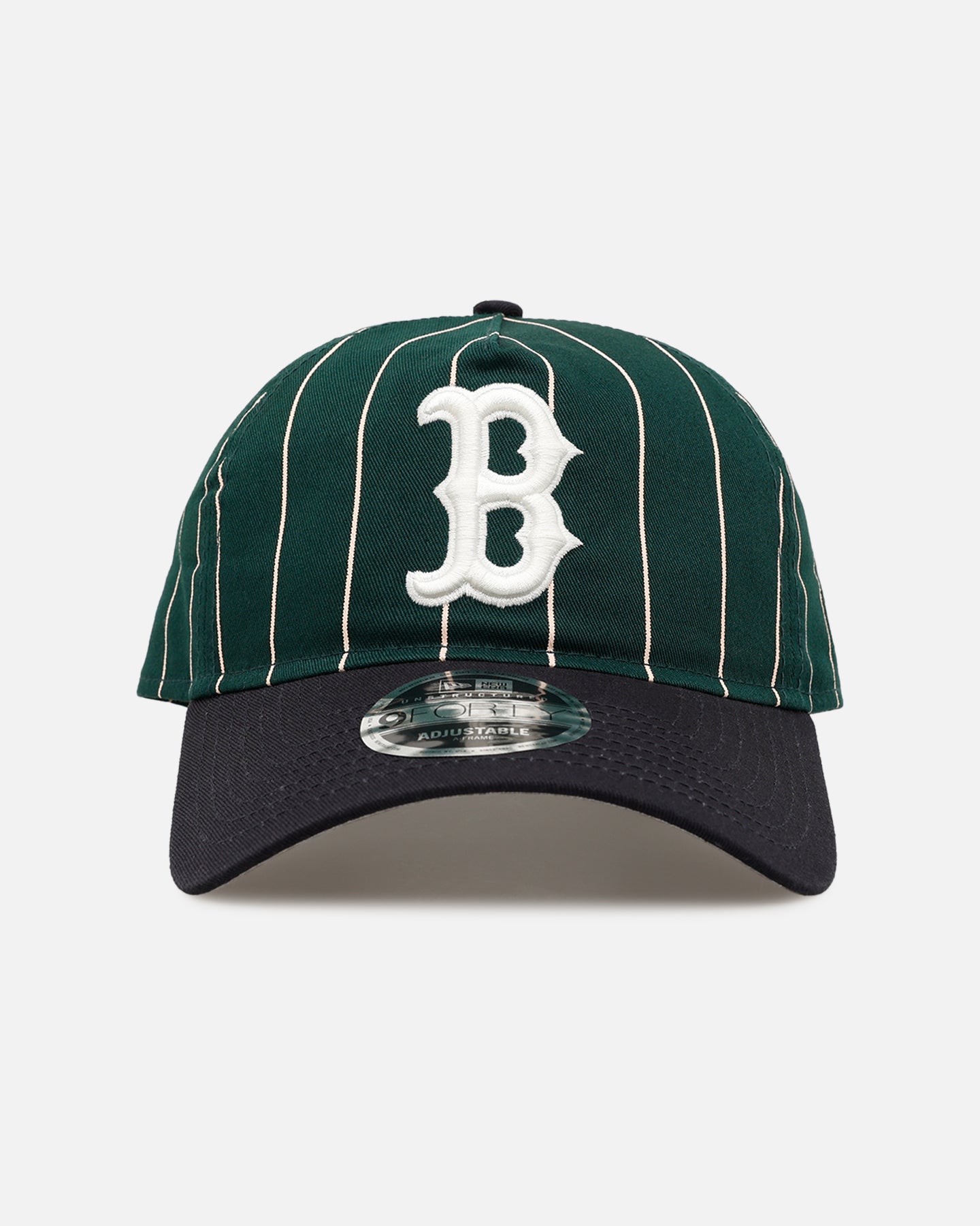 New Era Boston Red Sox 'Pinstripe' 9FORTY A-Frame Snapback Dark