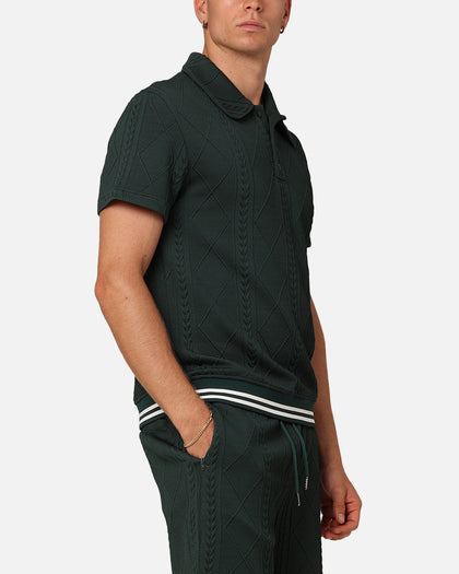 XXIII Danny Knit Polo Shirt Deep Green