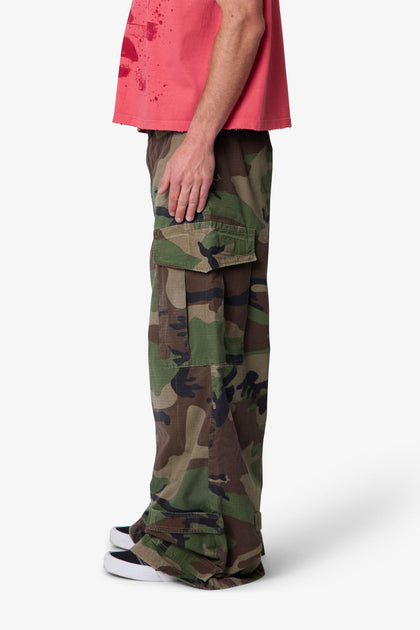 MNML Military Rave Cargo Pants Camo