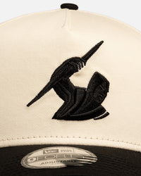 New Era Melbourne Storm 'Chrome Black' 9FORTY A-Frame Snapback White/Black