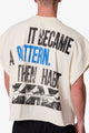 MNML Stuck With Me Cut-Off Tee Off White