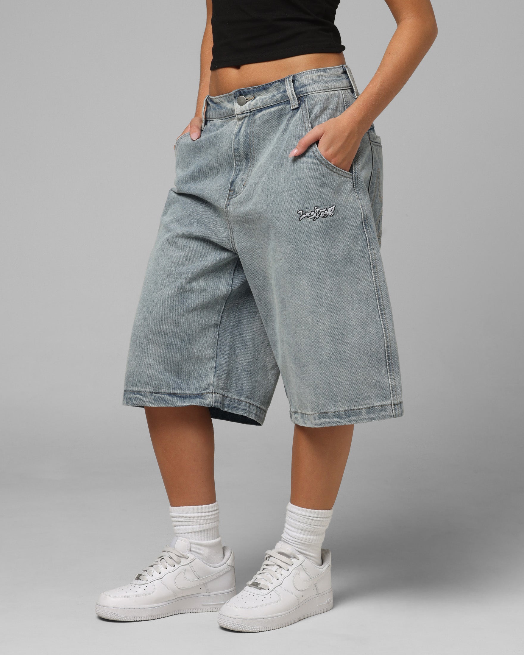 Loiter Star Born Jorts Light Blue | Culture Kings US