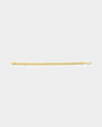 House Of Auric 6.4mm Double Curb Bracelet 18k Gold Vermeil