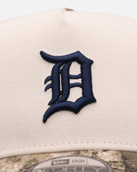 New Era Detroit Tigers 'Realtree Visor' 9FORTY A-Frame Snapback Cream/Camo