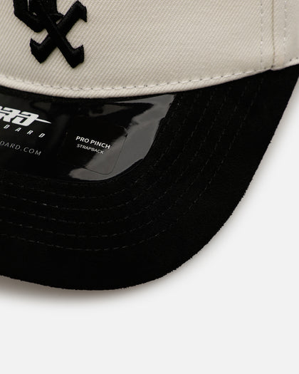 Pro Standard Chicago White Sox 'Signature Suede' Pro Pinch Strapback Off White/Black