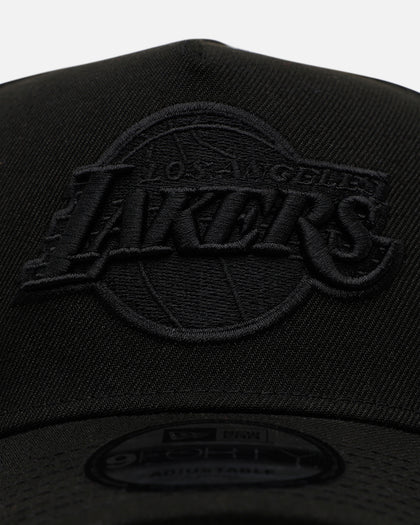 New Era Los Angeles Lakers 'Easy Black' 9FORTY A-Frame Snapback Black/Black