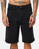 XXIII Diamond Buckle Back Jorts Black