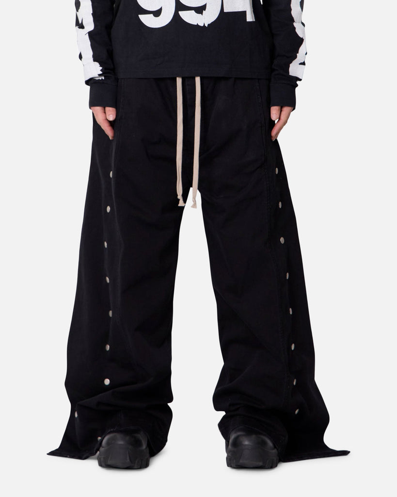 MNML Wide Panel Side Snap Pants Black | Culture Kings US