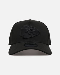 New Era Kansas City Chiefs 'Black on Black' 9FORTY A-Frame Snapback Black/Black