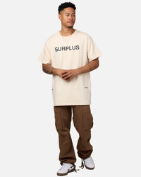 Daniel Patrick Surplus Logo T-Shirt Cream/Black